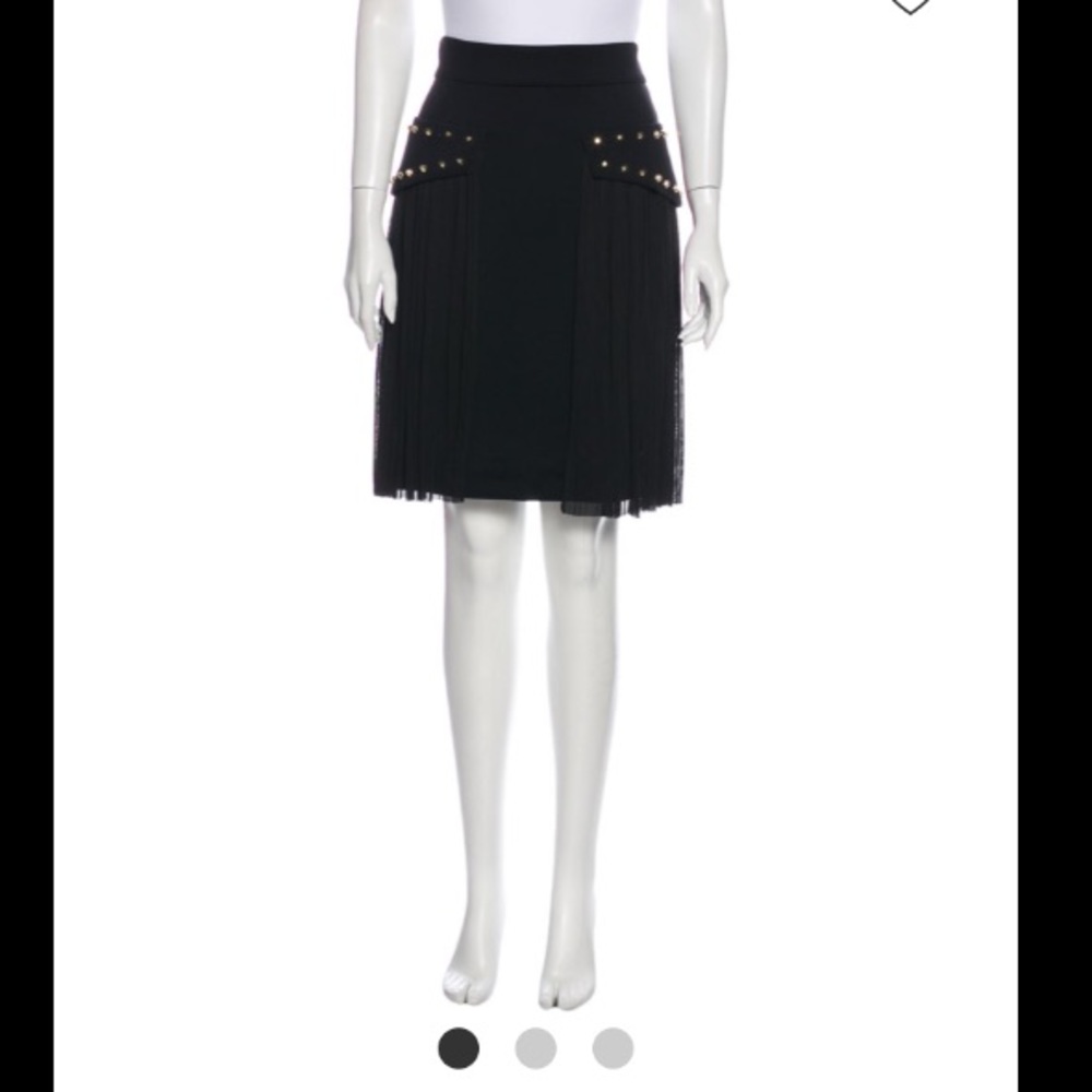 Versace Studded Knee-Length Skirt